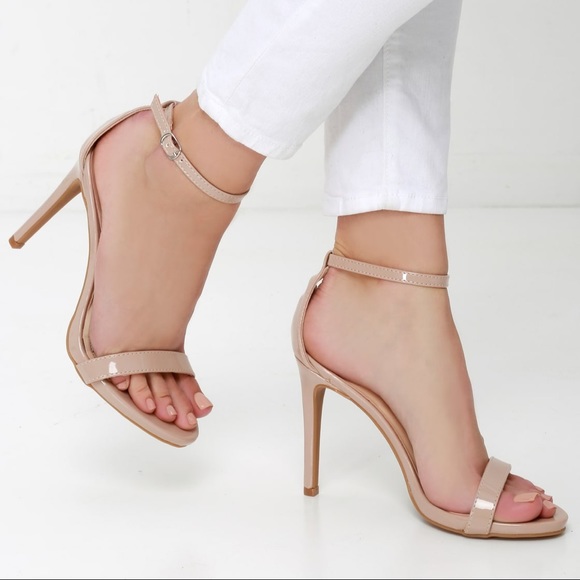 Lulus Shoes - Nude Heels 4”